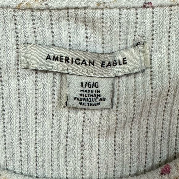 American Eagle, L, Cropped, Floral shirt - Picture 2 of 3